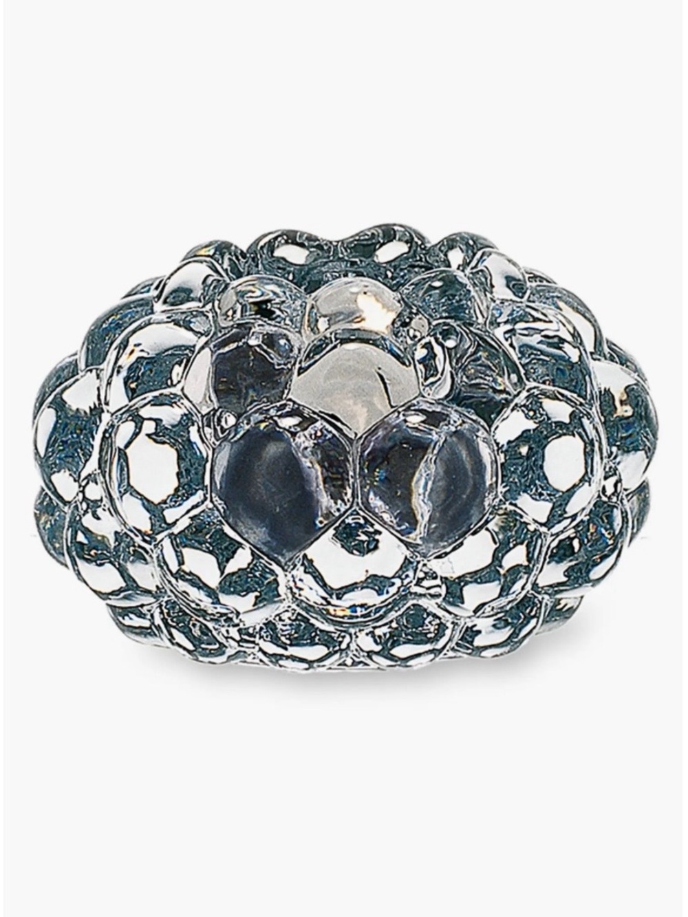 Orrefors Clear “Raspberry” Crystal Votive - Home Art
